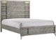 Bernards Aries Gray King Panel Bed-0