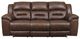 Signature Design by Ashley® Stoneland Chocolate Manual Reclining Sofa-1
