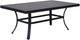 GatherCraft Charlotte Baltic Brown Aluminum Outdoor Coffee Table-0