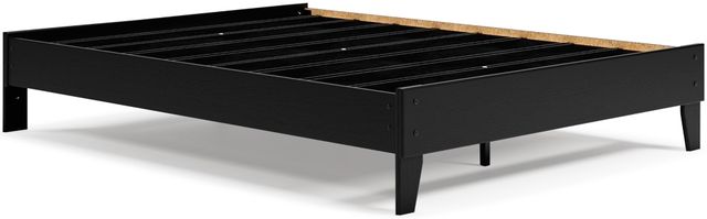 Signature Design by Ashley® Finch 3-Piece Black Queen Platform Bed Set-1
