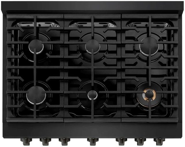 ZLINE Paramount 36" Black Stainless Steel Pro Style Dual Fuel Range-3