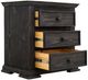International Furniture Direct Dark Terra Chocolate Nightstand-5
