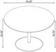 Coaster® Ganso Round Glass Top Coffee Table with Sandy Black Base-2