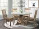 Elements International Lakeview 5-Piece Natural/White Round Dining Set-4