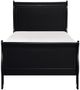 Homelegance® Mayville Black Twin Sleigh Bed-2