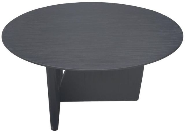 Nest Home Collections Junie Matte Black 39" Round Coffee Table-0