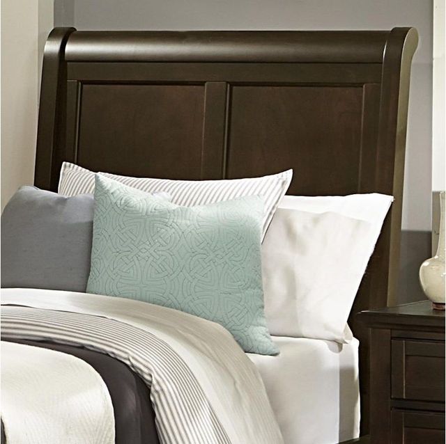 Vaughan-Bassett Bonanza Merlot Twin Sleigh Headboard-0