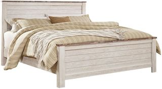 Signature Design by Ashley® Willowton Whitewash King Panel Bed
