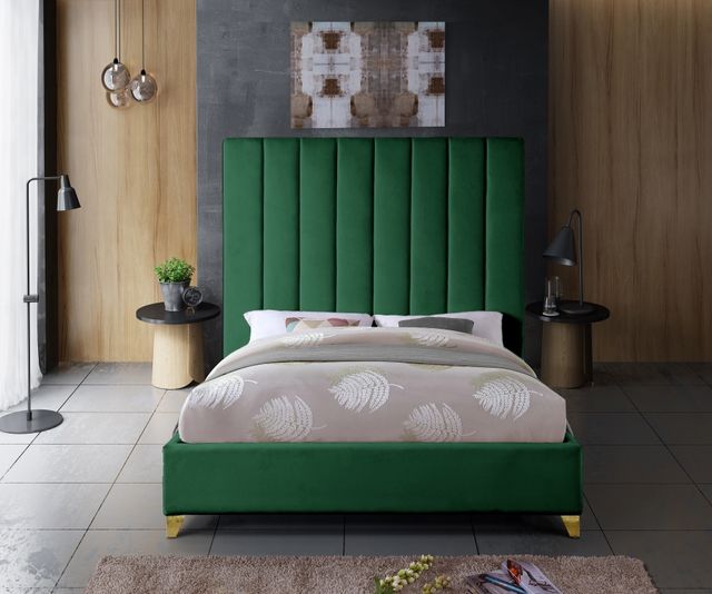 Meridian Furniture Via Green Full Bed-2