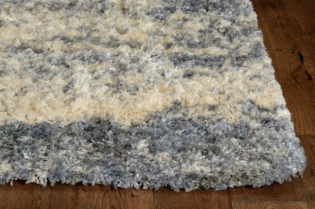 KAS Rugs Merino Blue/Ivory Landscapes 5'x8' Area Rug-1