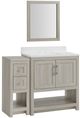 Linon Barkley Sandstone 31" Vanity Mirror and Floor Cabinet-0