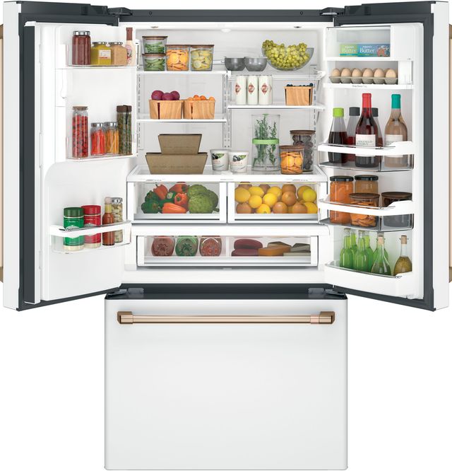Café™ 36" 27.8 Cu. Ft. Matte White French Door Refrigerator-2