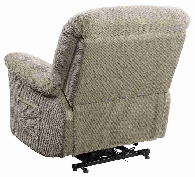 Coaster® Beige Upholstered Power Lift Recliner-2