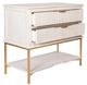 Ella Home Kim Antique White End Side Table-1