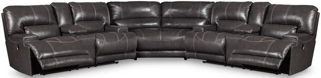Signature Design by Ashley® McCaskill 3-Piece Gray Power Reclining Loveseat Sectional-0