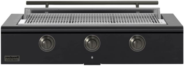 Caliber™ Rockwell Social 3-Burner Matte Black Built-In Natural Gas Grill with Pewter Hardware-0