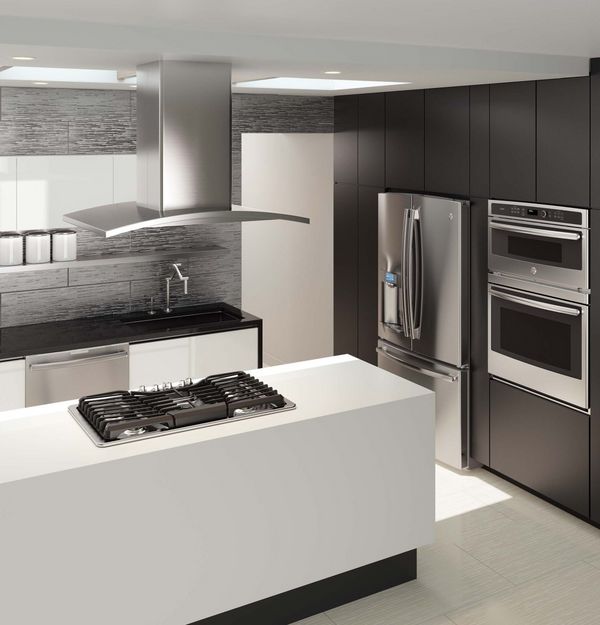 GE Profile 36" Stainless Steel Island Range Hood