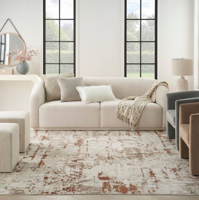 Nourison Home™ Quarry Ivory Rust 5'x7' Area Rug -1