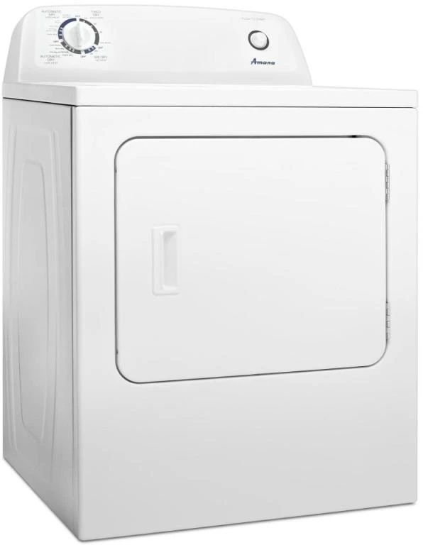 Amana® 6.5 Cu. Ft. White Front Load Gas Dryer-2