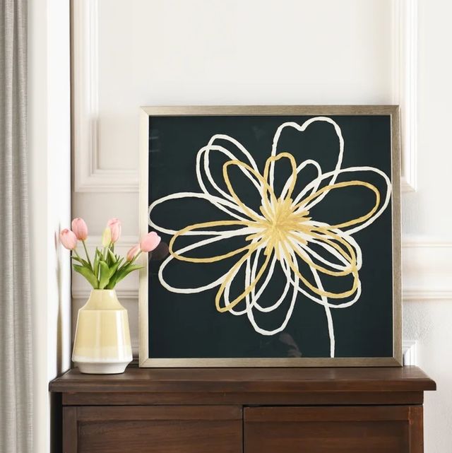 Stylecraft Green and Gold Arrangement I Wall Art-1