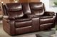 Furniture of America® Jeanna Brown Manual Reclining Loveseat-0