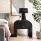 TOV Furniture Hump Black Arched Nightstand-1