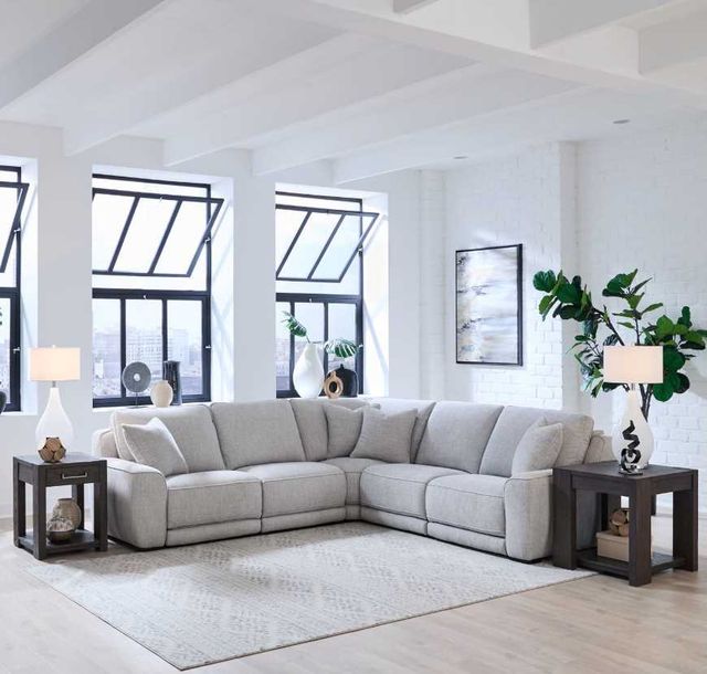 Liberty Furniture Blake 5-Piece Estero Smoke Power Reclining Sectional Sofa Set-1