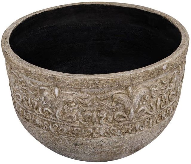 Uttermost® Regalia Weathered Stone-Like Indoor-Outdoor Planter-4