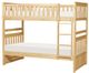 Mazin Furniture Bartly Natural Twin/Twin Youth Bunk Bed-2