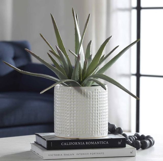 Uttermost® Taos Green/Ivory Aloe Centerpiece-1