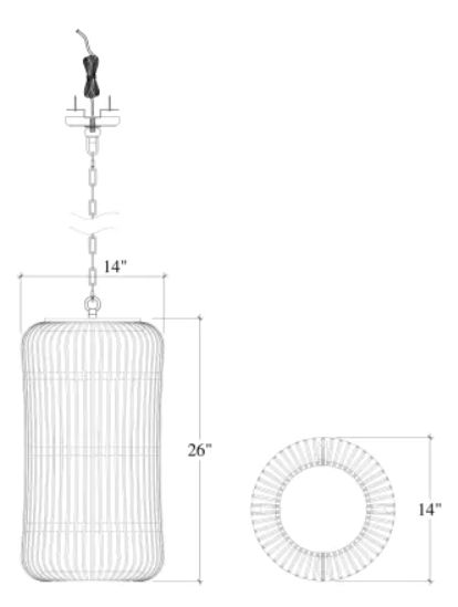 Bramble Customizable Oceana Large Pendant Lighting-2