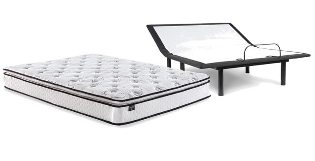 Sierra Sleep® by Ashley® Bonnell 2-Piece 10" Hybrid and Adjustable Base King Mattress Set-0
