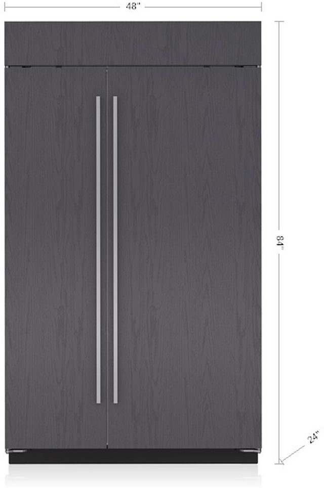 Sub-Zero® Classic Series 48" 28.8 Cu. Ft. Panel Ready Side-by-Side Refrigerator Internal Water Dispenser-3