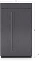 Sub-Zero® Classic Series 48" 28.8 Cu. Ft. Panel Ready Side-by-Side Refrigerator Internal Water Dispenser-3