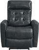 Elements International All Star Charcoal Power Recliner Chair-1