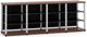 Salamander Designs® Synergy Quad 30 AV Cabinet-Dark Cherry/Aluminum-0