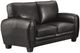 Homelegance® Rubin Black Loveseat-0