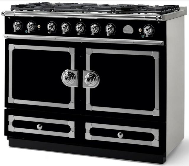 La Cornue CornuFe 110 43" Gloss Black Pro Style Dual Fuel Range-1