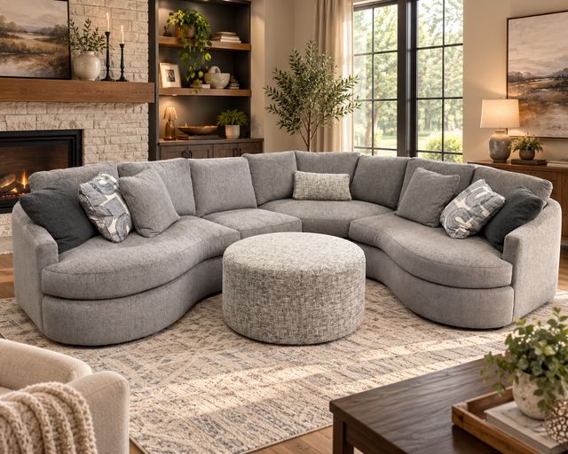 Craftmaster® CM Modern 7168 4-Piece Sectional-1