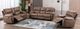 Mazin Furniture Easton Light Brown Power Reclining Loveseat with Center Console-4
