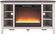 Signature Design by Ashley® Dorrinson Two-Tone Corner TV Stand with Electric Fireplace-1