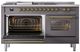 Ilve® Nostalgie II Series 60" Graphite Matte Pro Style Dual Fuel Range-1
