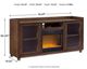 Signature Design by Ashley® Starmore Brown 70" TV Stand with Electric Fireplace Insert-3