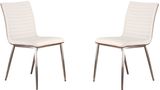 Brushed Stainless Steel-Walnut-White