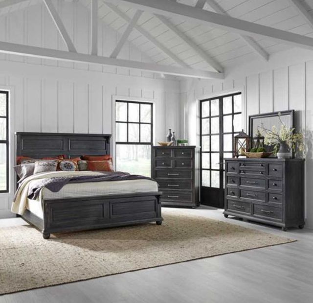 Liberty Furniture Harvest Home 4-Piece Chalkboard Queen Panel Bedroom Set-0