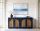 International Furniture Direct Arcadia Dark Blue Console-1