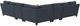 Jackson Furniture Foley 5-Piece Lead L-Shape Sectional-3