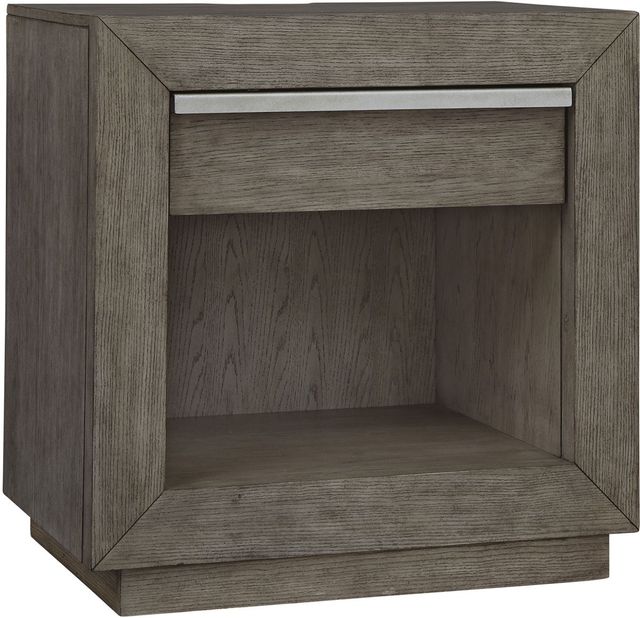 Benchcraft® Anibecca Weathered Gray Nightstand-0