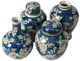 A & B Home Blue/White Jar and Vase-0