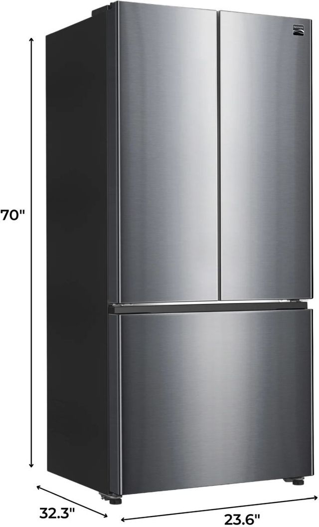 Kenmore 32'' 18 Cu. Ft. Fingerprint Resistant Stainless Steel Counter Depth French Door Refrigerator-4
